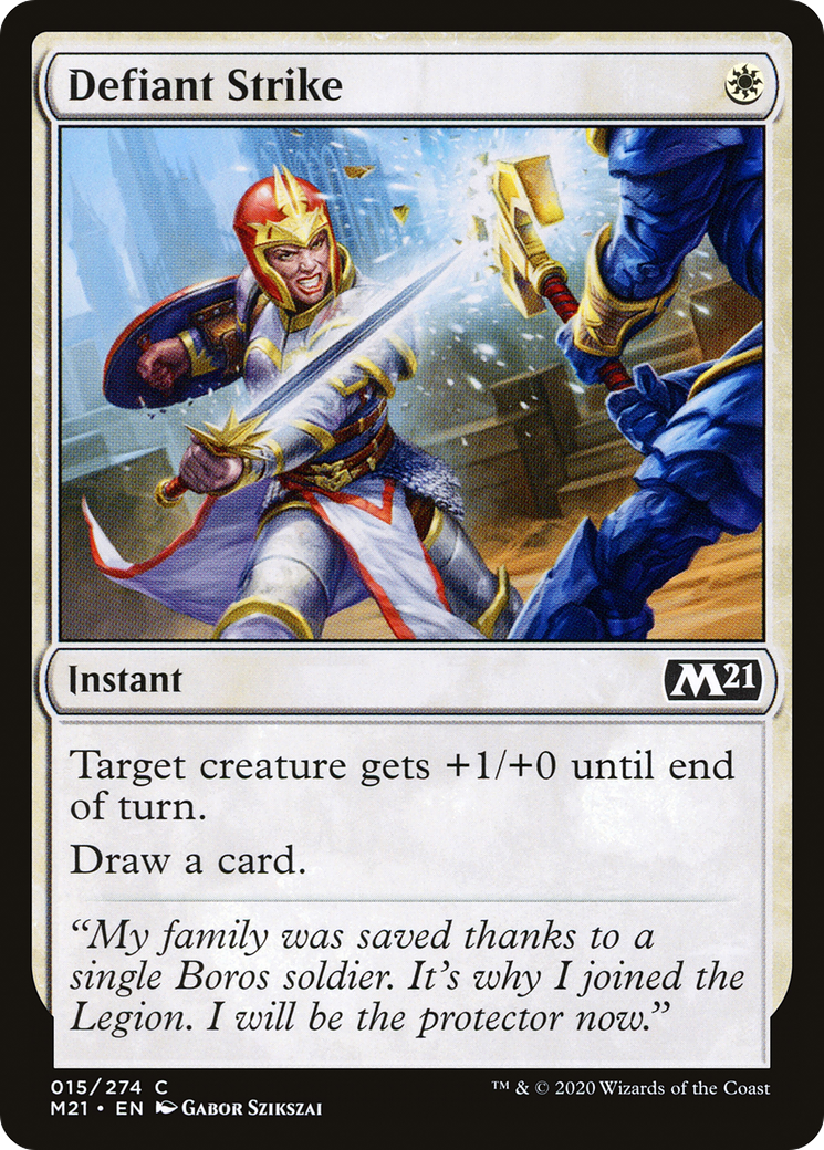 Defiant Strike (015) - Core Set 2021