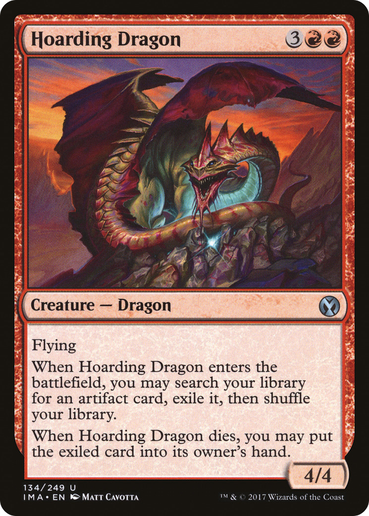 Hoarding Dragon (134) Foil - Iconic Masters