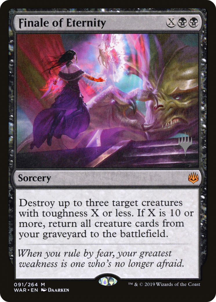 Finale of Eternity (91p) Foil - War of the Spark Promos