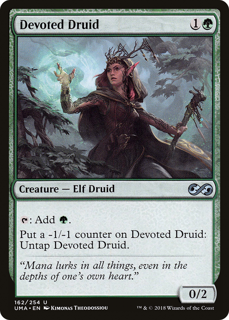 Devoted Druid (162) Foil - Ultimate Masters