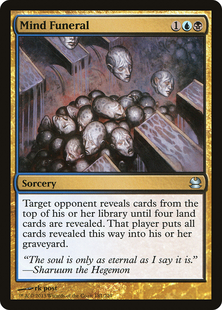 Mind Funeral (181) Foil - Modern Masters