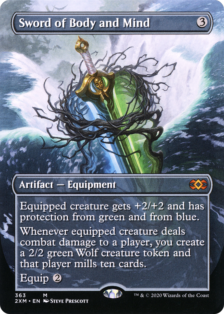 Sword of Body and Mind (Borderless) (363) Foil - Double Masters