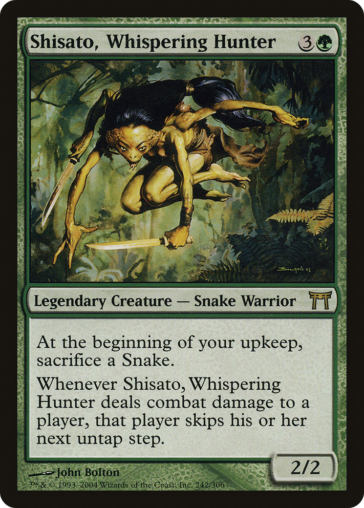 Shisato, Whispering Hunter (242) Foil - Champions of Kamigawa
