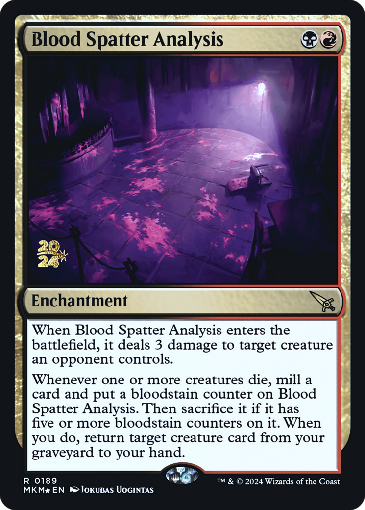 Blood Spatter Analysis (189) Foil - Murders at Karlov Manor Promos
