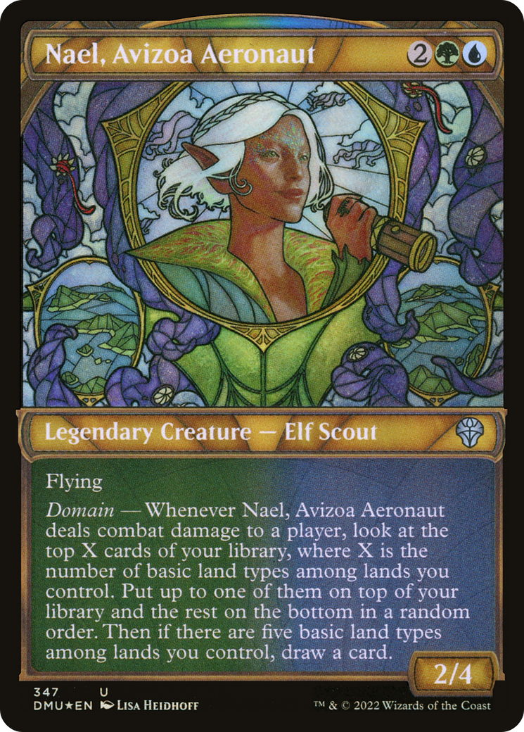 Nael, Avizoa Aeronaut (Textured Foil) (Showcase) (347) Foil - Dominaria United