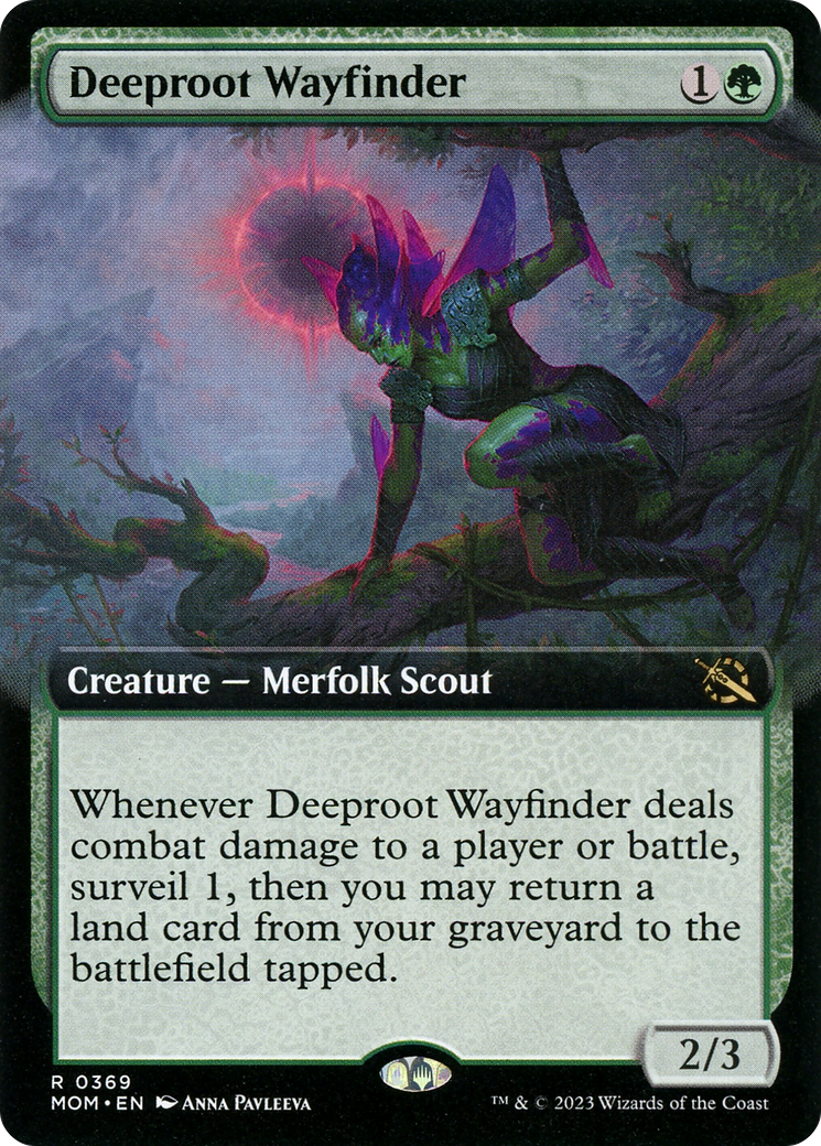 Deeproot Wayfinder (Extended Art) (369) Foil - March of the Machine
