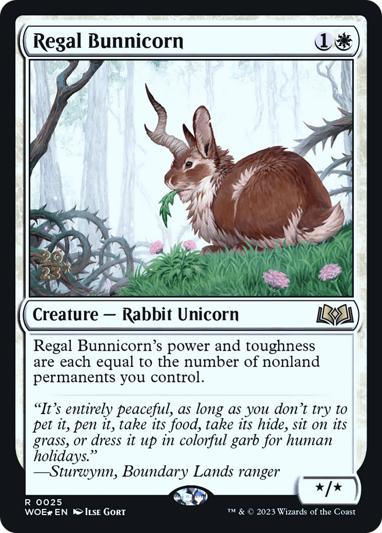 Regal Bunnicorn (025) Foil - Wilds of Eldraine Promos