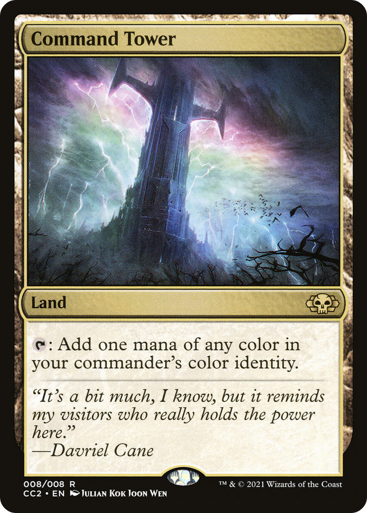 Command Tower (008) Foil - Commander Collection: Black