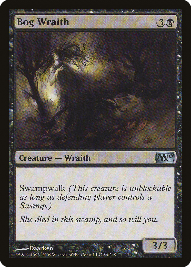 Bog Wraith (086) Foil - Magic 2010