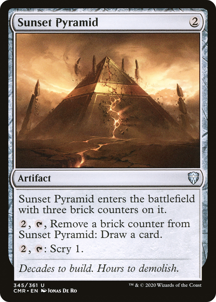 Sunset Pyramid (345) Foil - Commander Legends