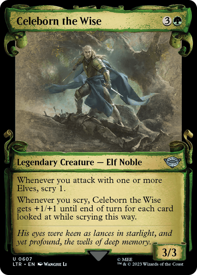 Celeborn the Wise (Showcase) (607) Foil - The Lord of the Rings: Tales of Middle-earth