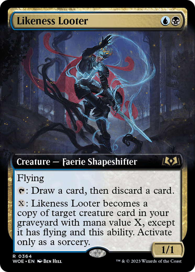 Likeness Looter (Extended Art) (364) Foil - Wilds of Eldraine