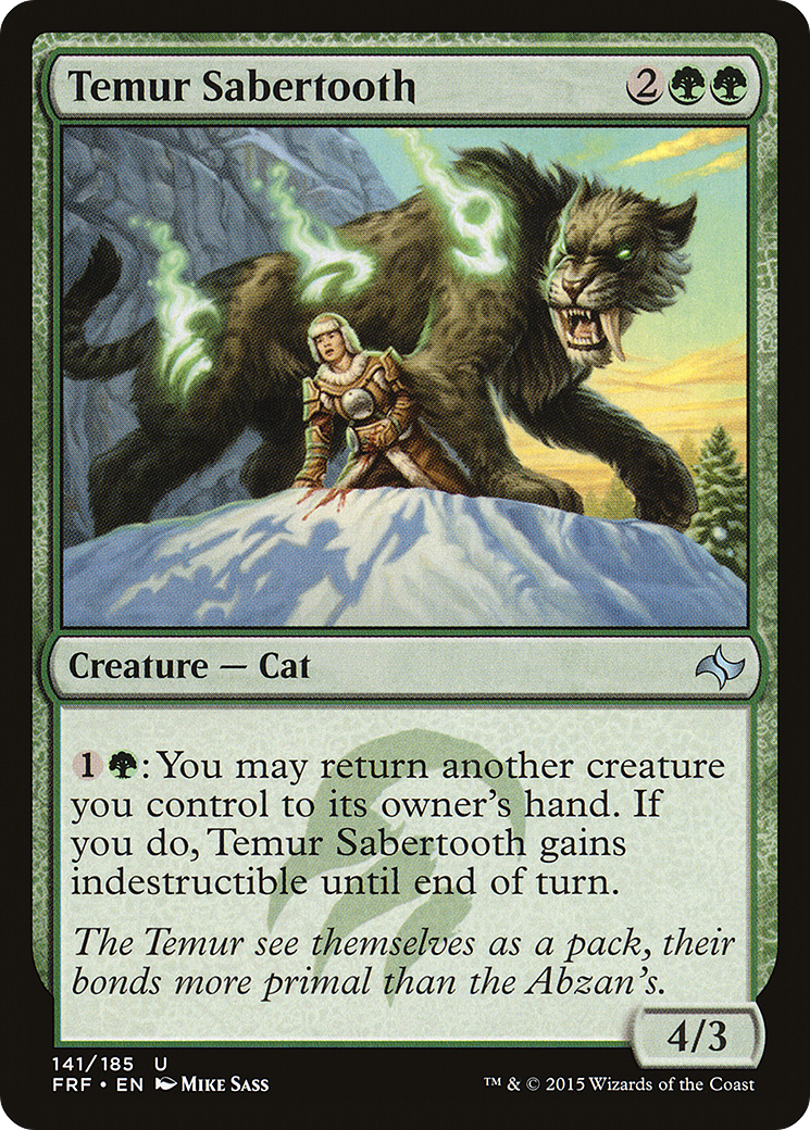 Temur Sabertooth (141) - Fate Reforged