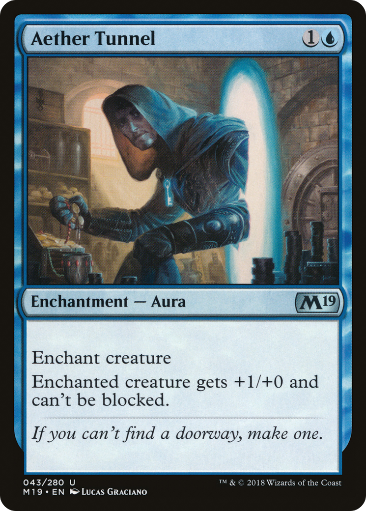 Aether Tunnel (043) Foil - Core Set 2019