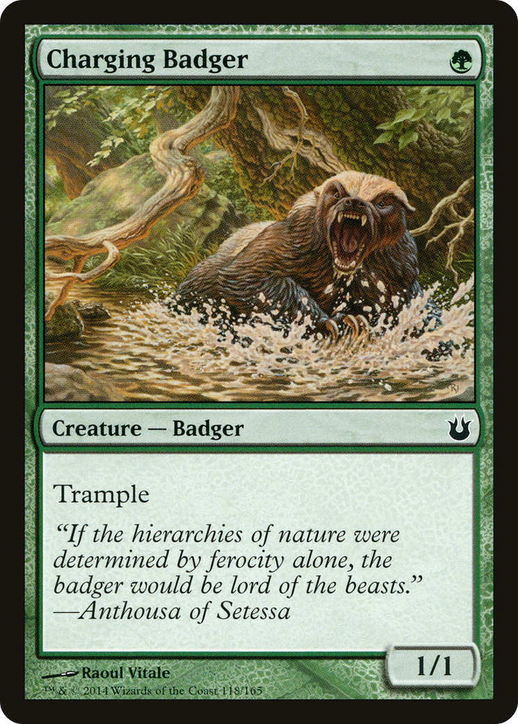 Charging Badger (118) Foil - Born of the Gods