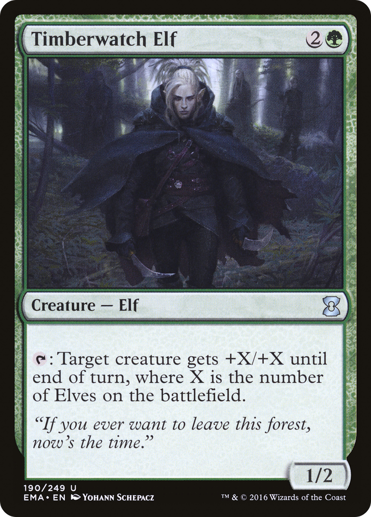 Timberwatch Elf (190) Foil - Eternal Masters