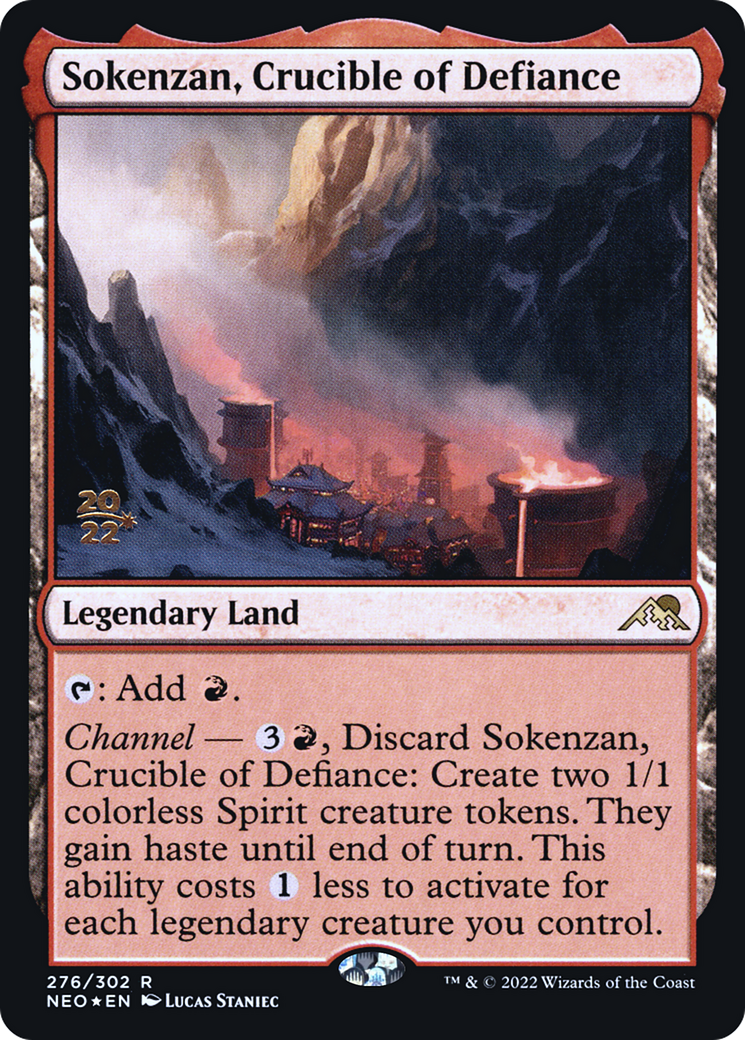Sokenzan, Crucible of Defiance (276s) Foil - Kamigawa: Neon Dynasty Promos