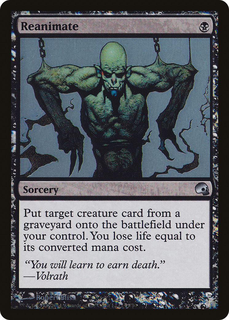 Reanimate (015) Foil - Premium Deck Series: Graveborn