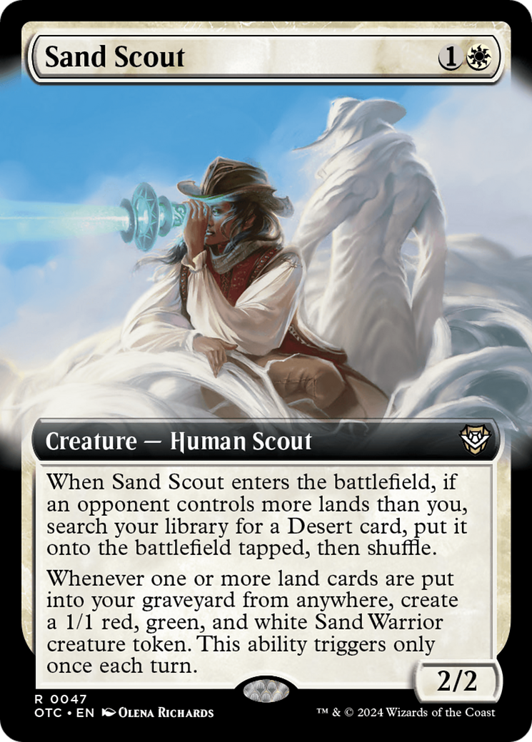 Sand Scout (Extended Art) (047) - Outlaws of Thunder Junction Commander