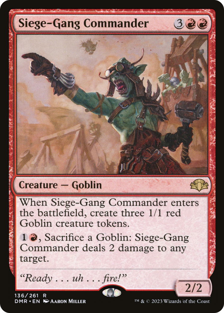 Siege-Gang Commander (136) - Dominaria Remastered