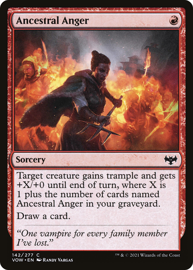 Ancestral Anger (142) - Innistrad: Crimson Vow