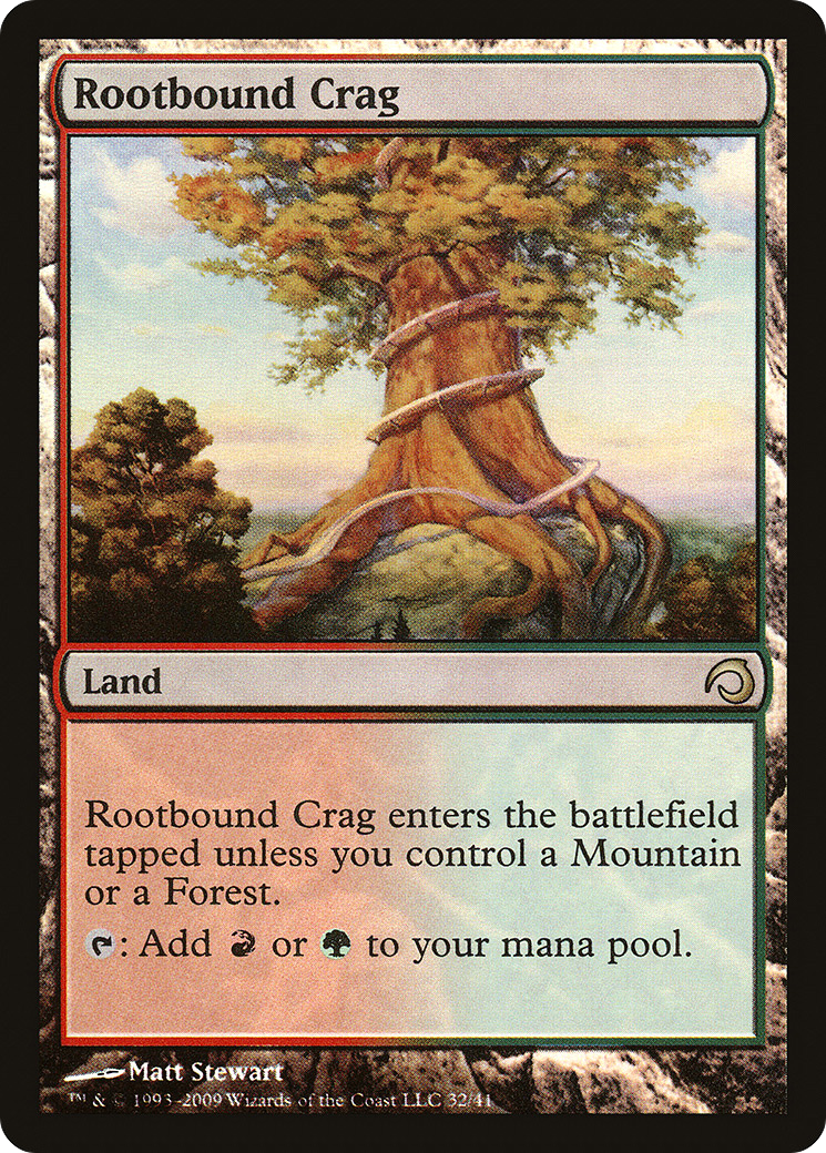 Rootbound Crag (032) Foil - Premium Deck Series: Slivers
