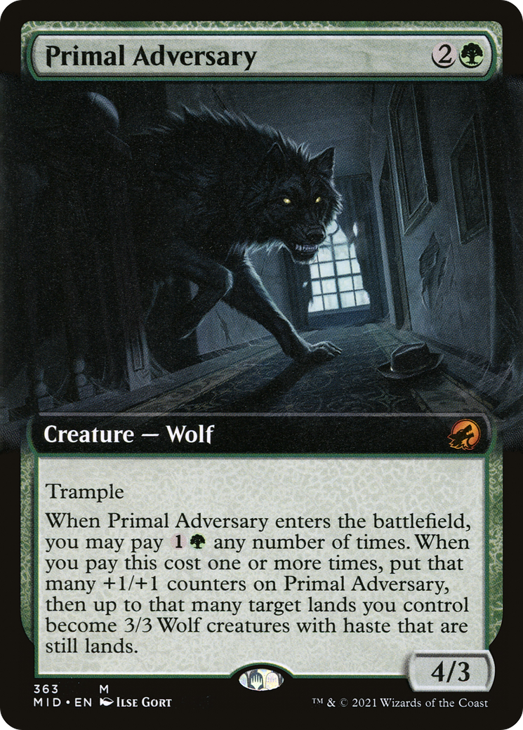 Primal Adversary (Extended Art) (363) - Innistrad: Midnight Hunt