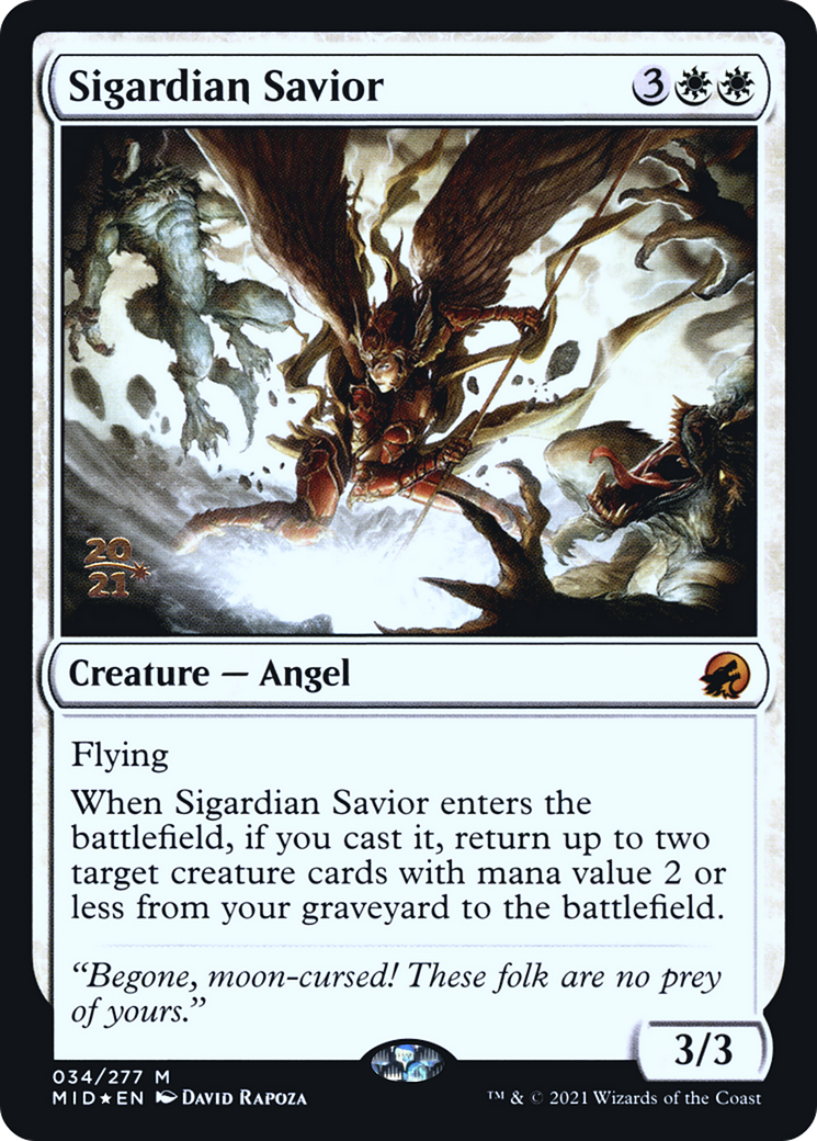 Sigardian Savior (034) Foil - Innistrad: Midnight Hunt Promos