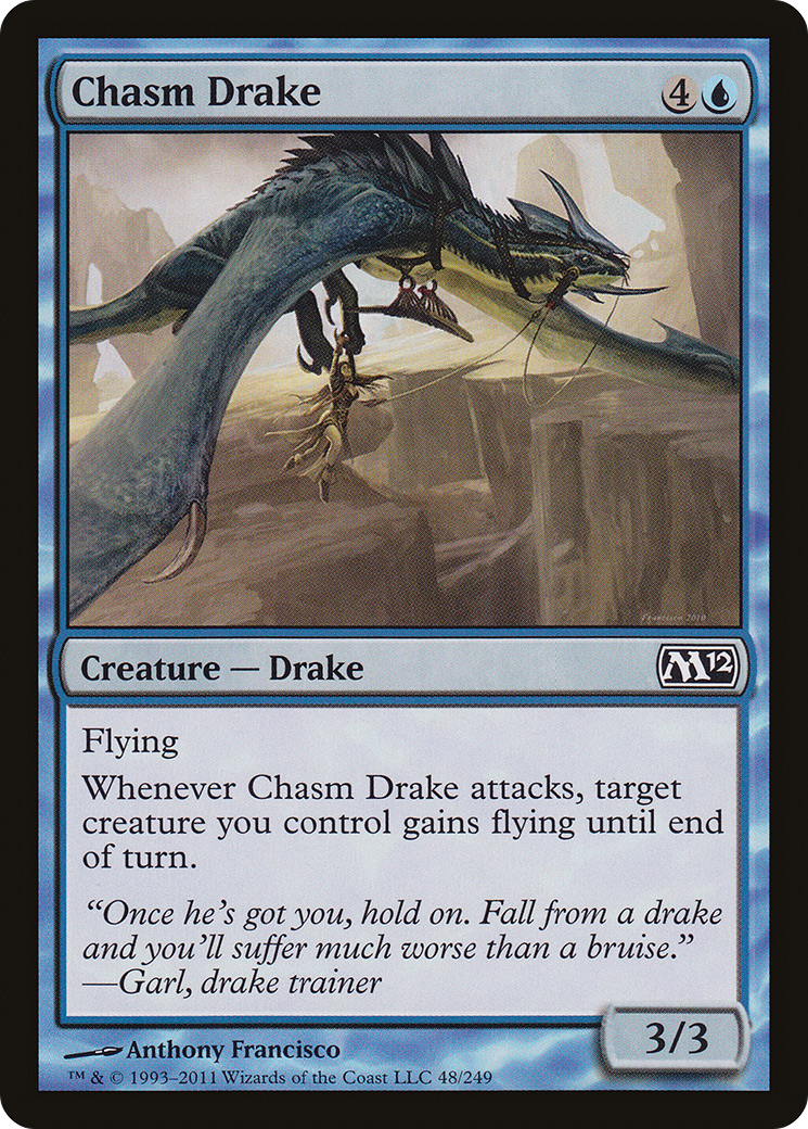 Chasm Drake (048) Foil - Magic 2012