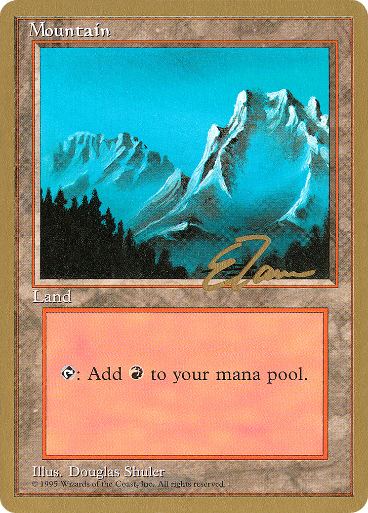 Mountain (B) - 1996 Eric Tam (4ED) - Pro Tour Collector Set
