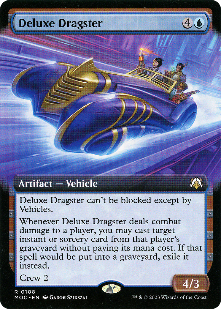 Deluxe Dragster (Extended Art) (108) - March of the Machine Commander