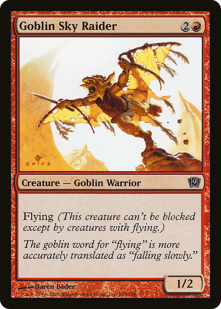 Goblin Sky Raider (195) Foil - Ninth Edition