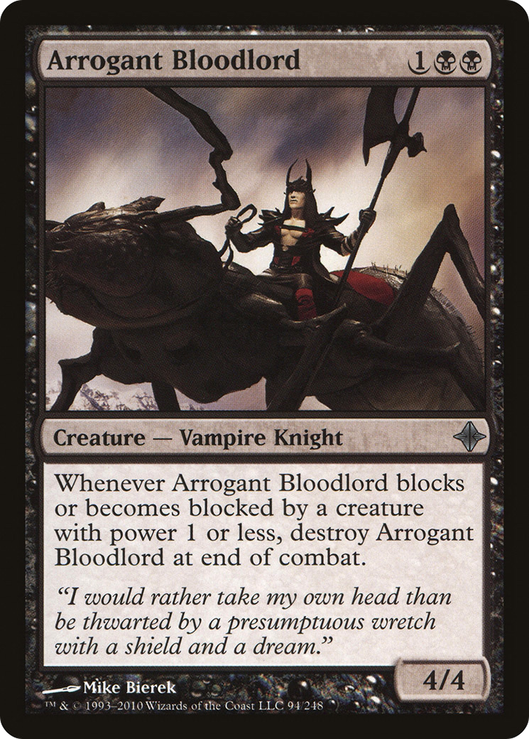 Arrogant Bloodlord (094) Foil - Rise of the Eldrazi