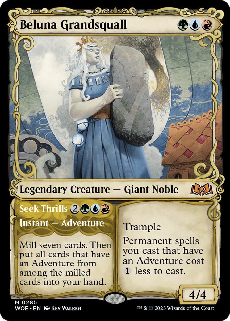 Beluna Grandsquall // Seek Thrills (Showcase) (285) Foil - Wilds of Eldraine