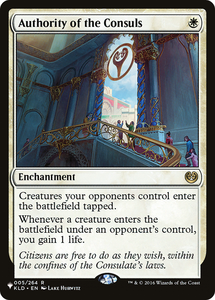 Authority of the Consuls (KLD-5) - The List