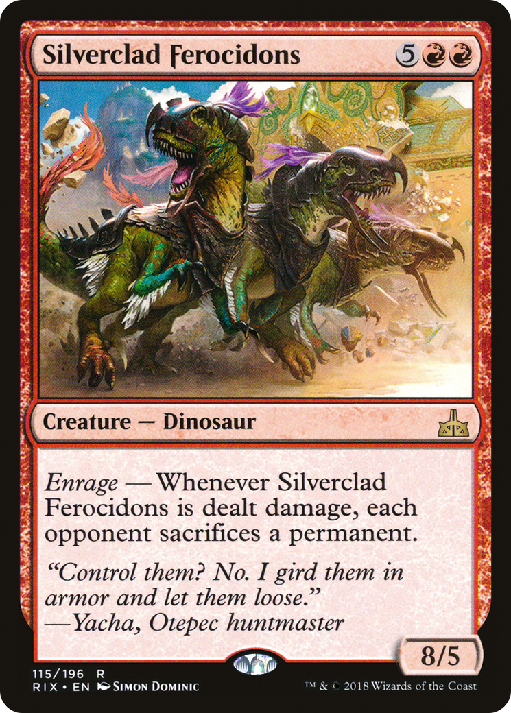 Silverclad Ferocidons (115) - Rivals of Ixalan