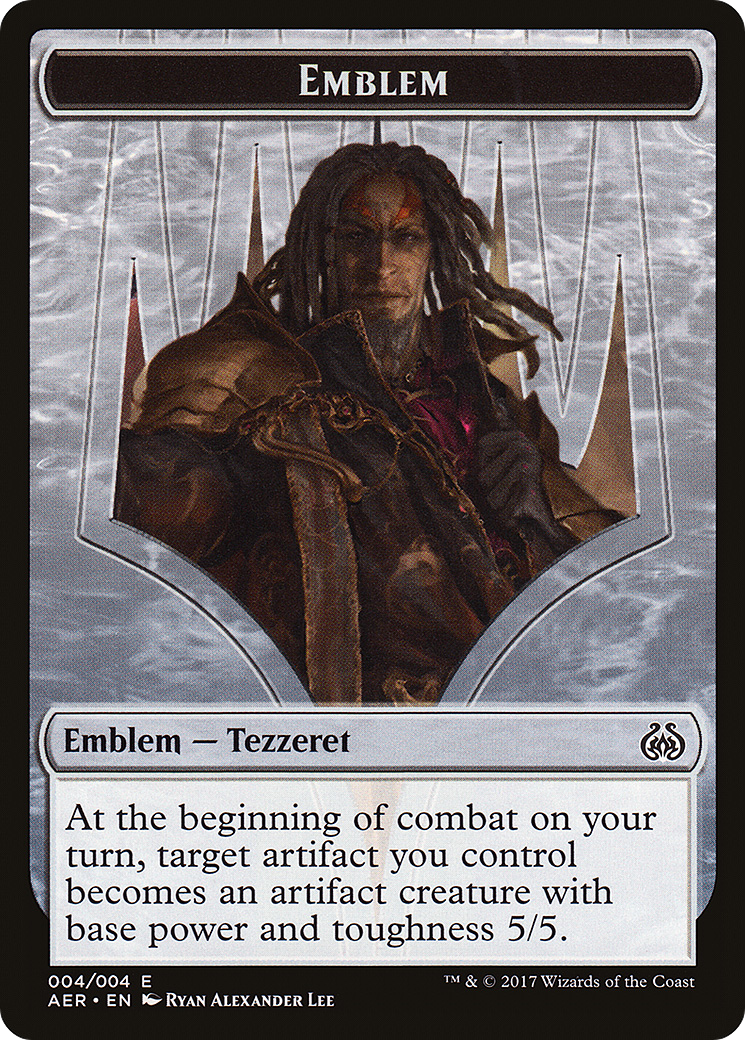 Emblem – Tezzeret the Schemer (004) Foil - Aether Revolt Tokens