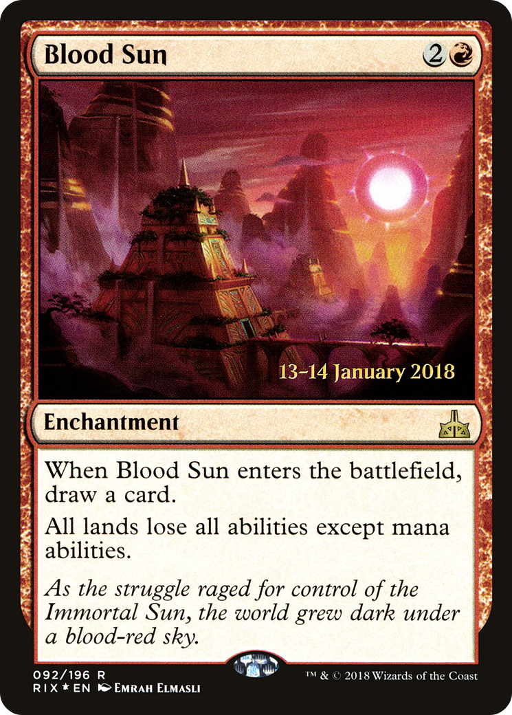 Blood Sun (92s) Foil - Rivals of Ixalan Promos