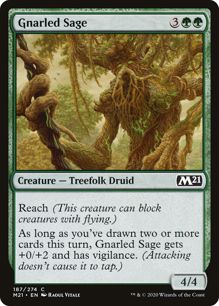 Gnarled Sage (187) - Core Set 2021