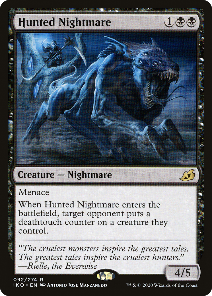 Hunted Nightmare (092) Foil - Ikoria: Lair of Behemoths