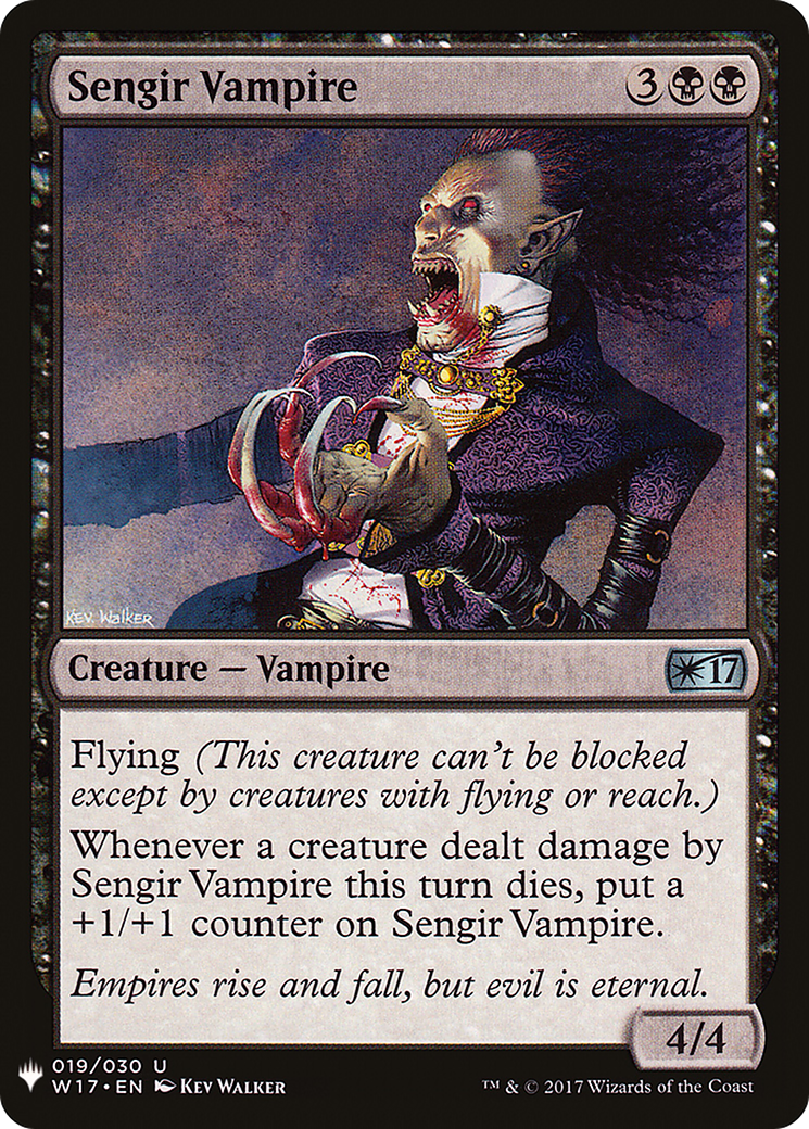 Sengir Vampire (W17-19) - The List