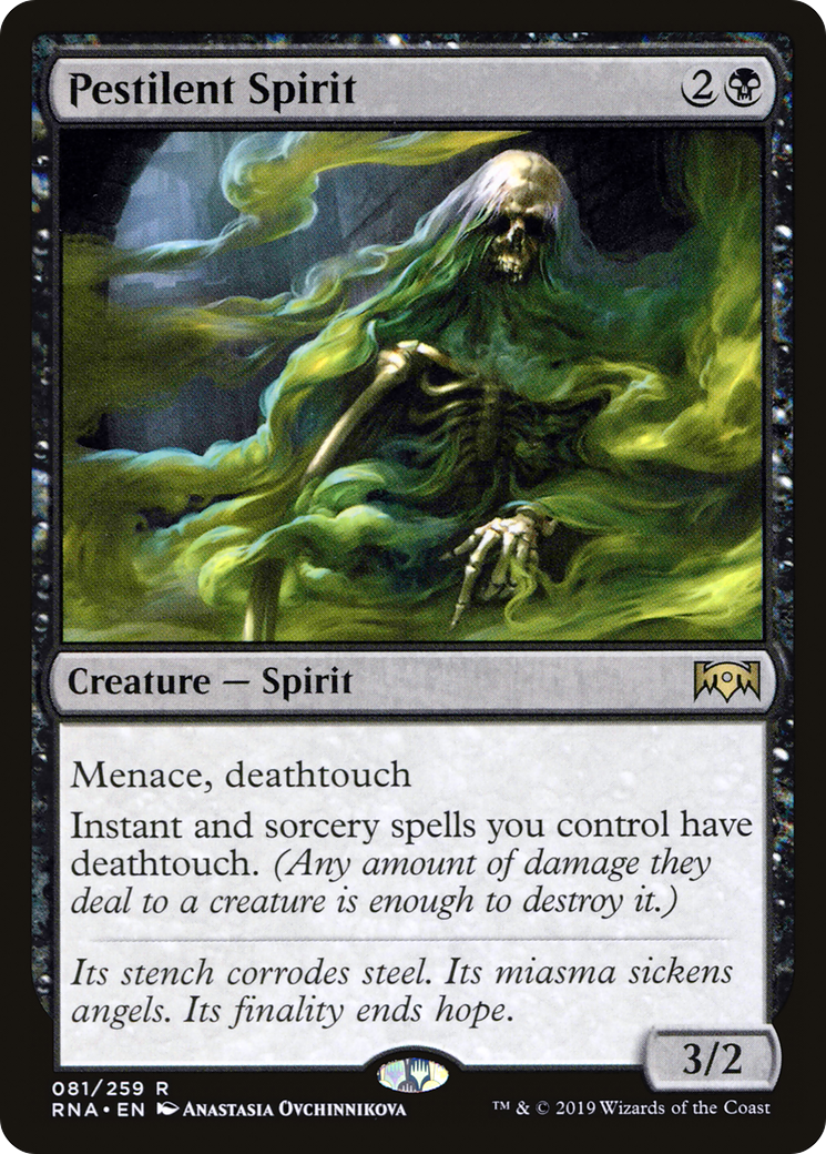 Pestilent Spirit (081) - Ravnica Allegiance