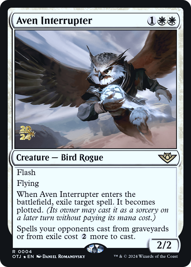 Aven Interrupter (004) Foil - Outlaws of Thunder Junction Promos