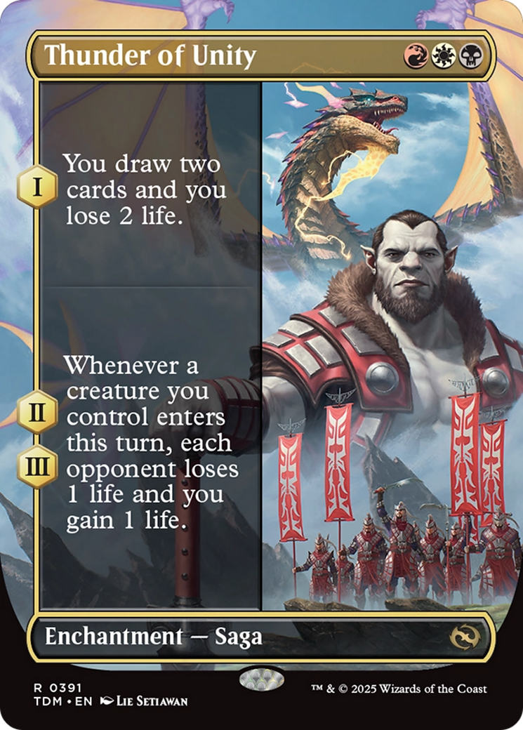 Thunder of Unity (Borderless) (391) - Tarkir: Dragonstorm