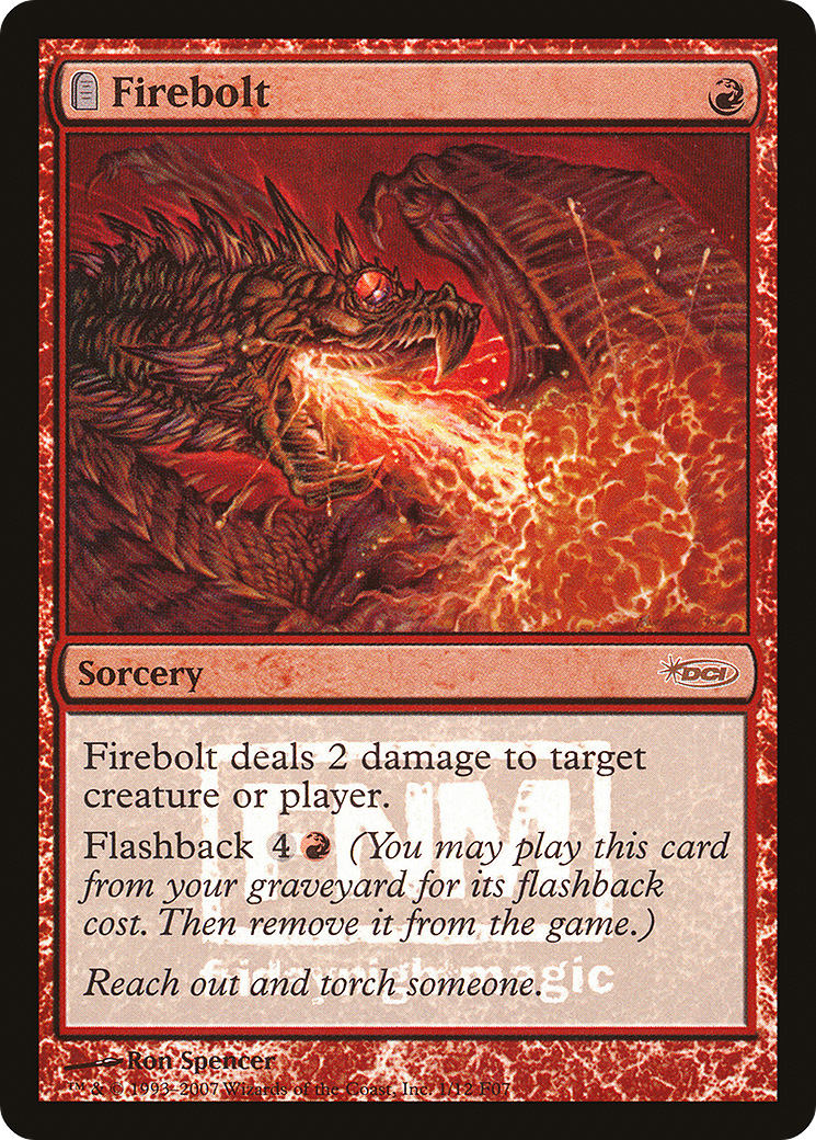 Firebolt (001) Foil - Friday Night Magic 2007