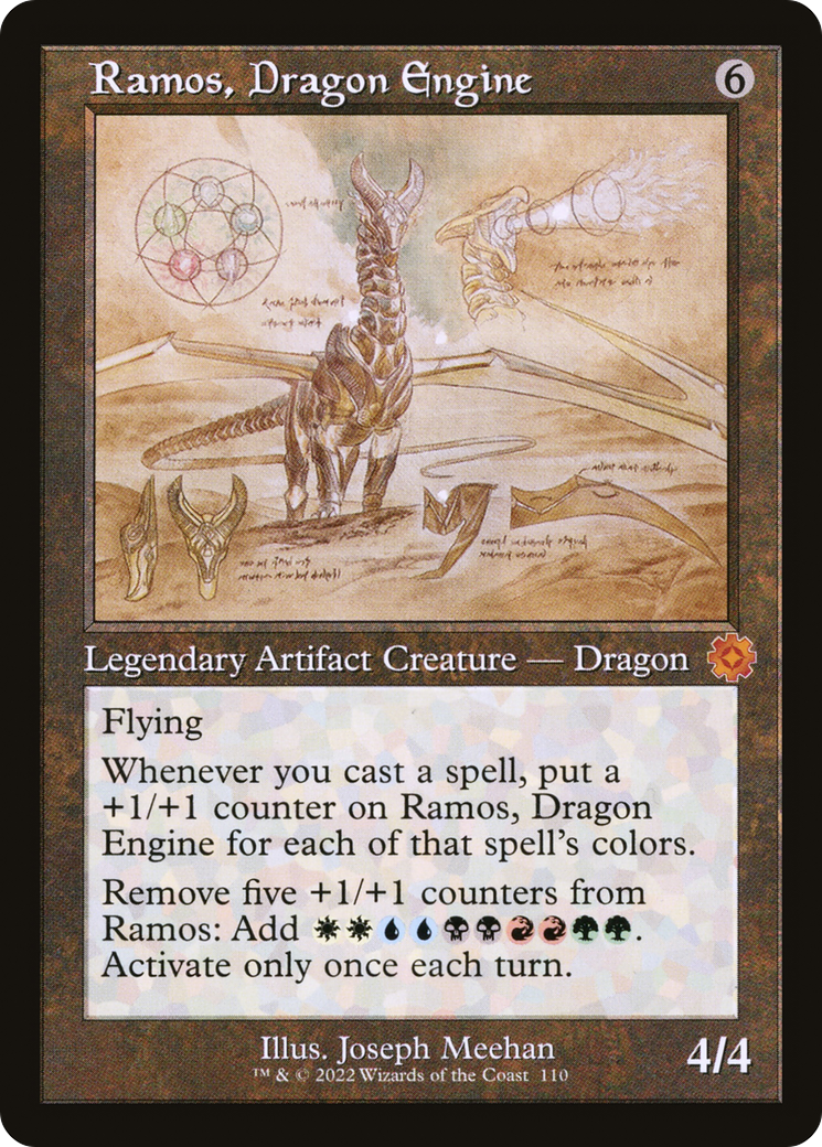 Ramos, Dragon Engine (Schematic) (Retro) (110) - The Brothers' War Retro Artifacts