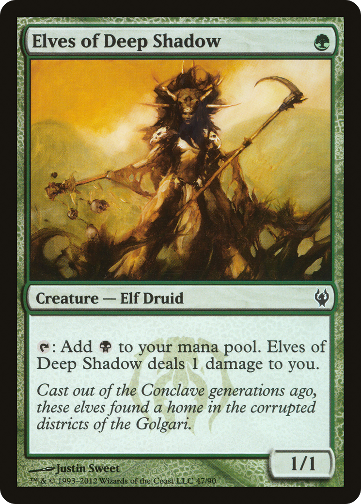 Elves of Deep Shadow (047) - Duel Decks: Izzet vs. Golgari