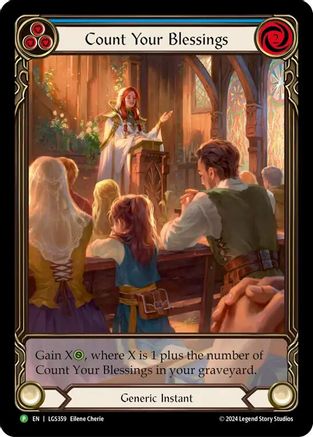 Count Your Blessings (Blue) (LGS359) Rainbow Foil - FaB Promos