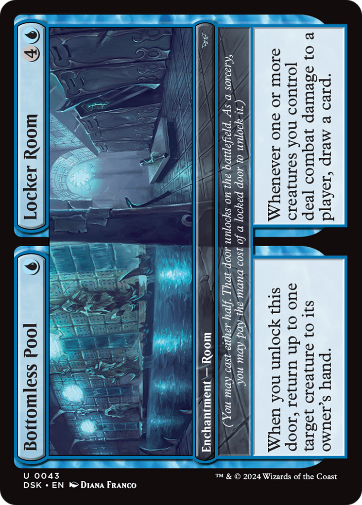 Bottomless Pool // Locker Room (043) - Duskmourn: House of Horror