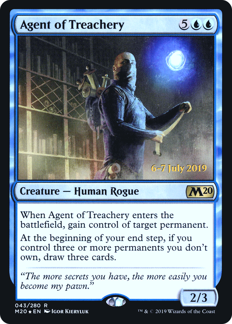 Agent of Treachery (43s) Foil - Core Set 2020 Promos